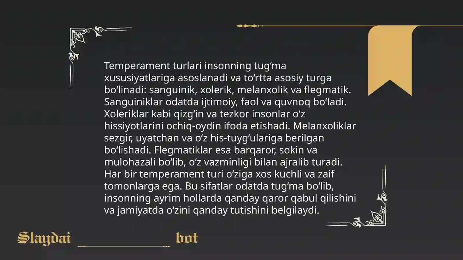 Muloqotning temperamentga bog'liqligi 3