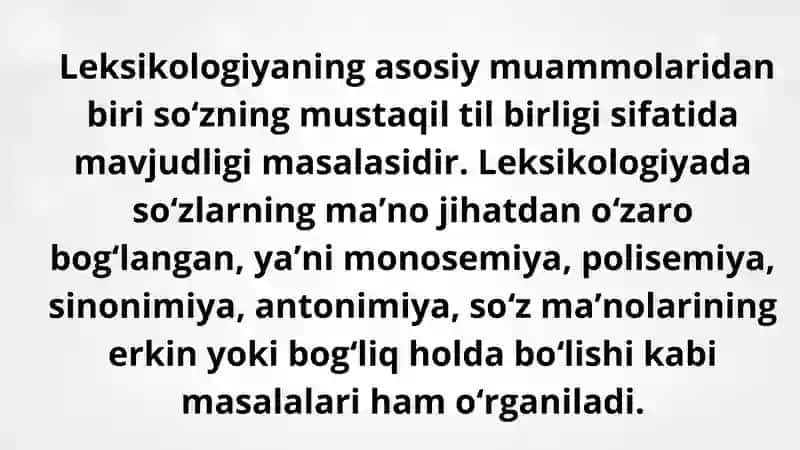 Leksikologiya, uning turlari va vazifalari 3