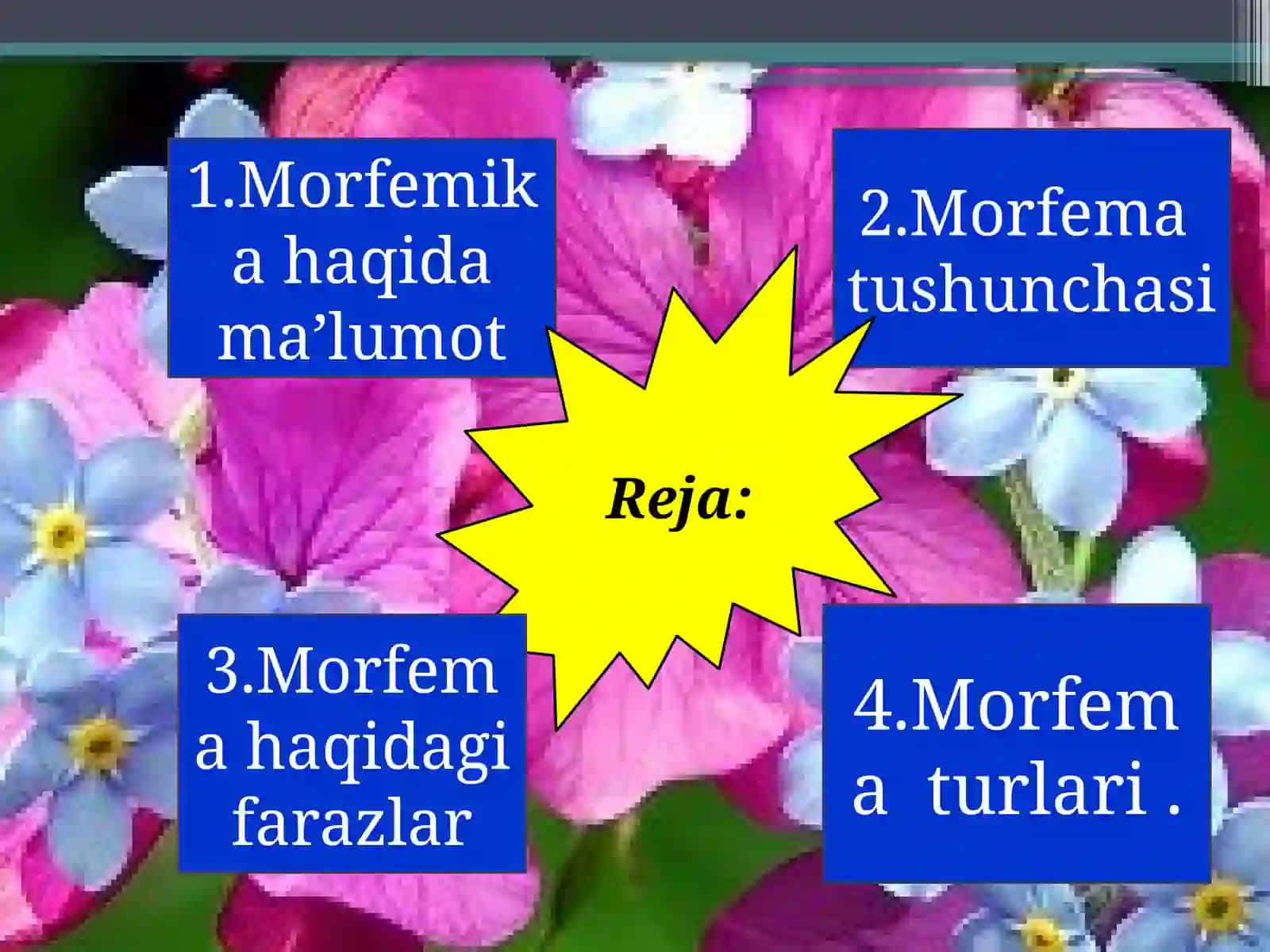 Morfemika.morfema va ularning turlari 3
