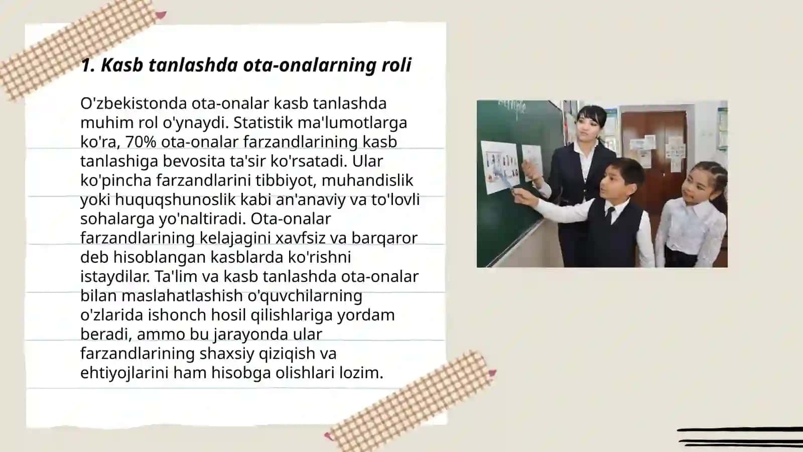 Kasb hunarga yoʻnaltirish tamoyillari shakil va metodlari buni koʻrchi 3