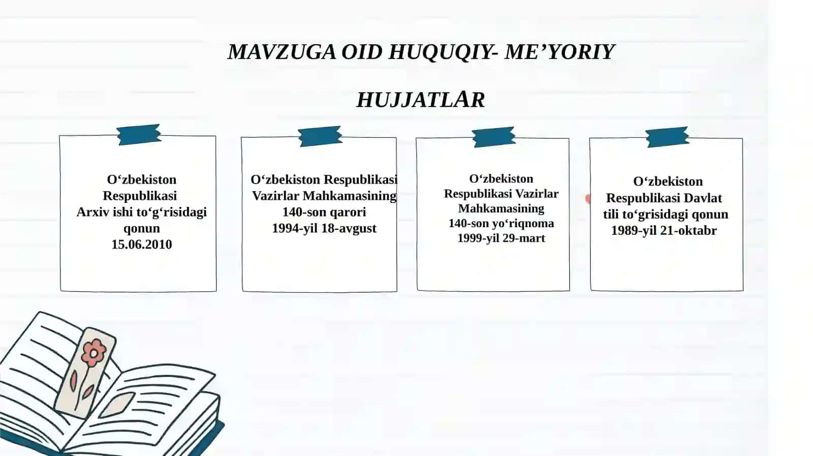 Maktabda xizmat yozishmalari bilan ishlash 3