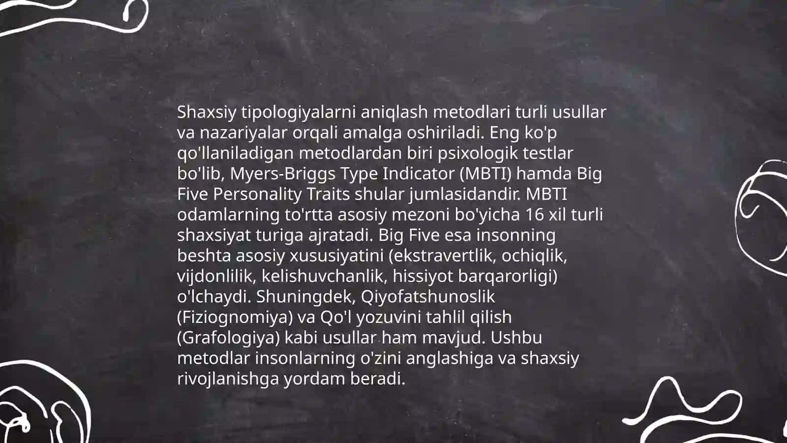 Shaxslararo munosabat psixodiagnostikasi metodlari va metodikalari 3