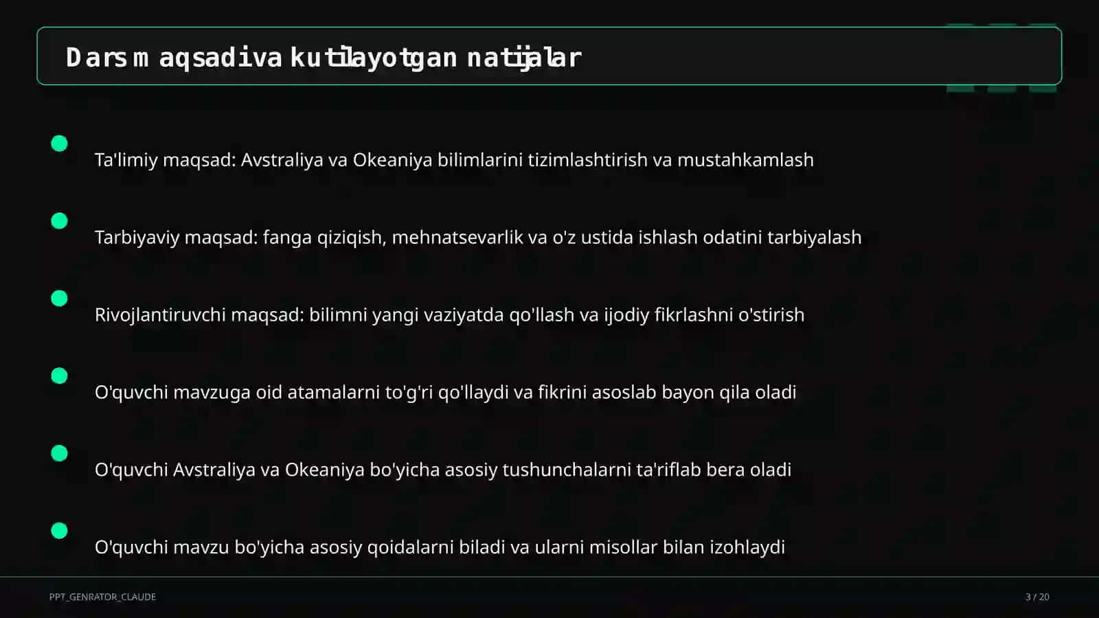 Avstraliya va Okeaniya (7-sinf) 3