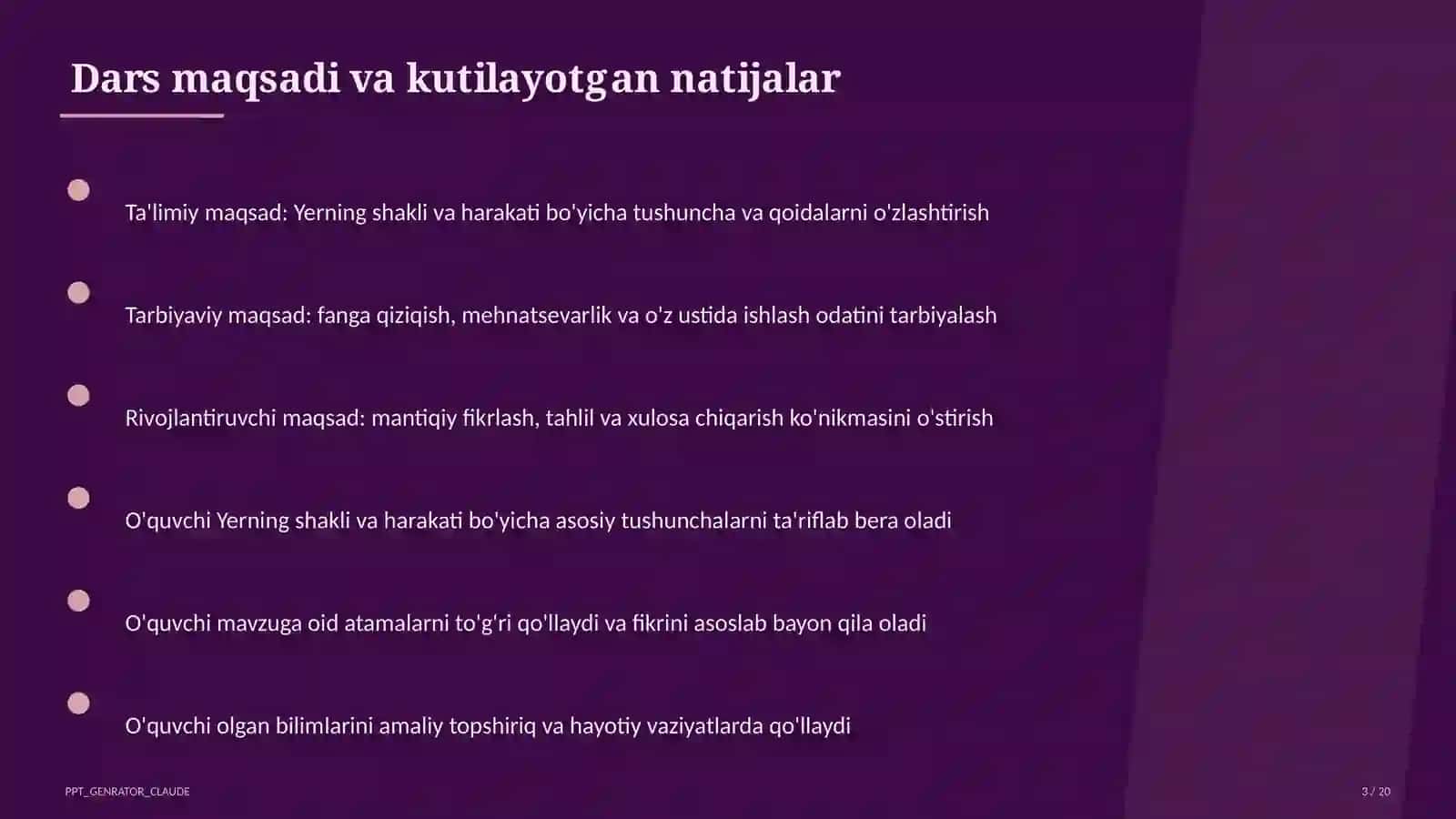 Yerning shakli va harakati (5-sinf) 3