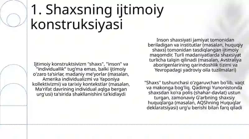 Individ, shaxs, individuallik tushunchalari 3