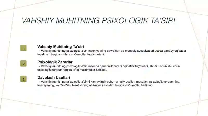 Vahshiy psixologik taʼsir 3