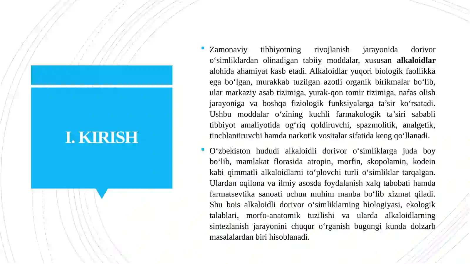 Alkaloidli Dori Vor O‘simliklarni O'rganish 3