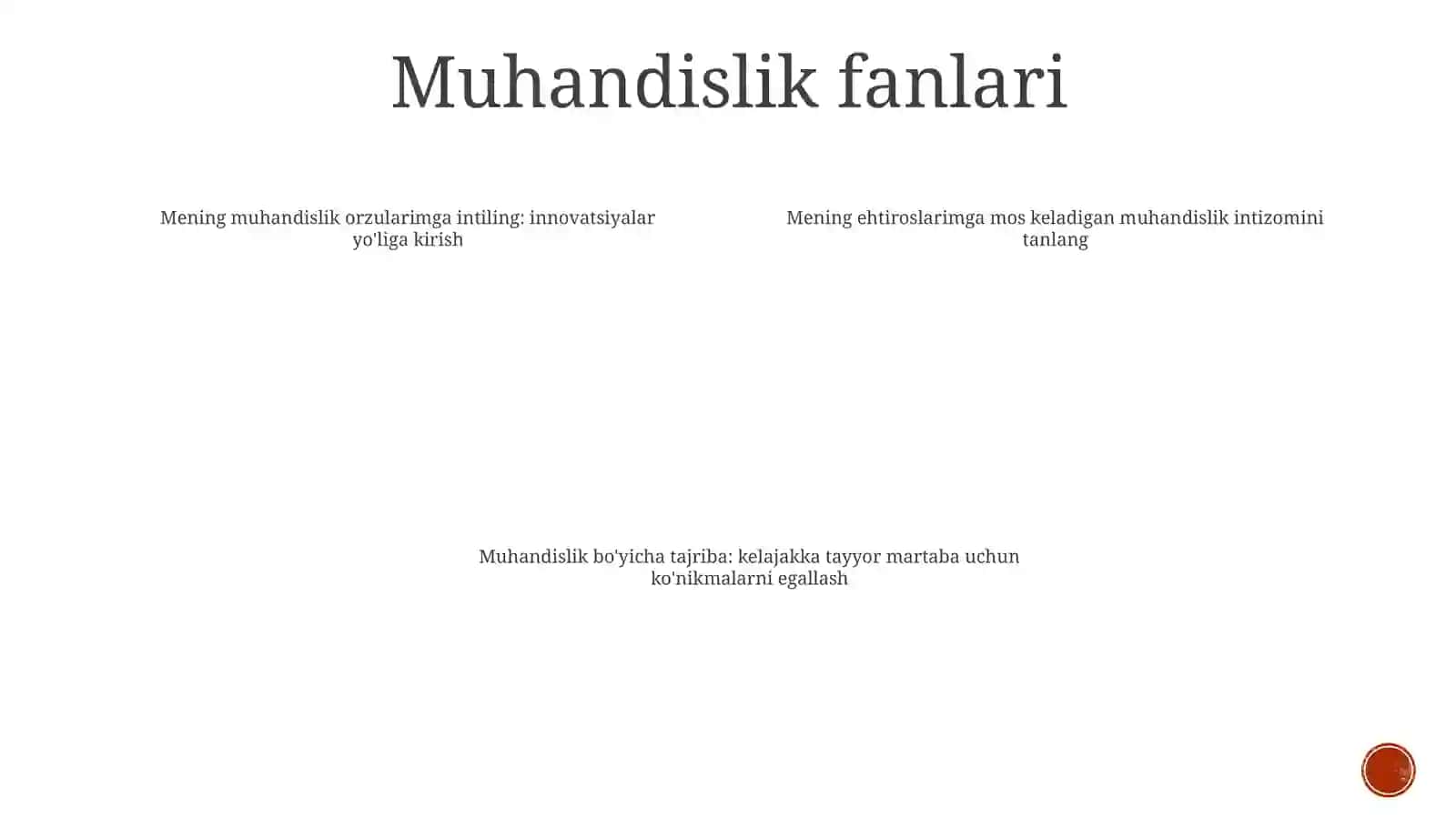 Muhandis bo'lish istagi 3