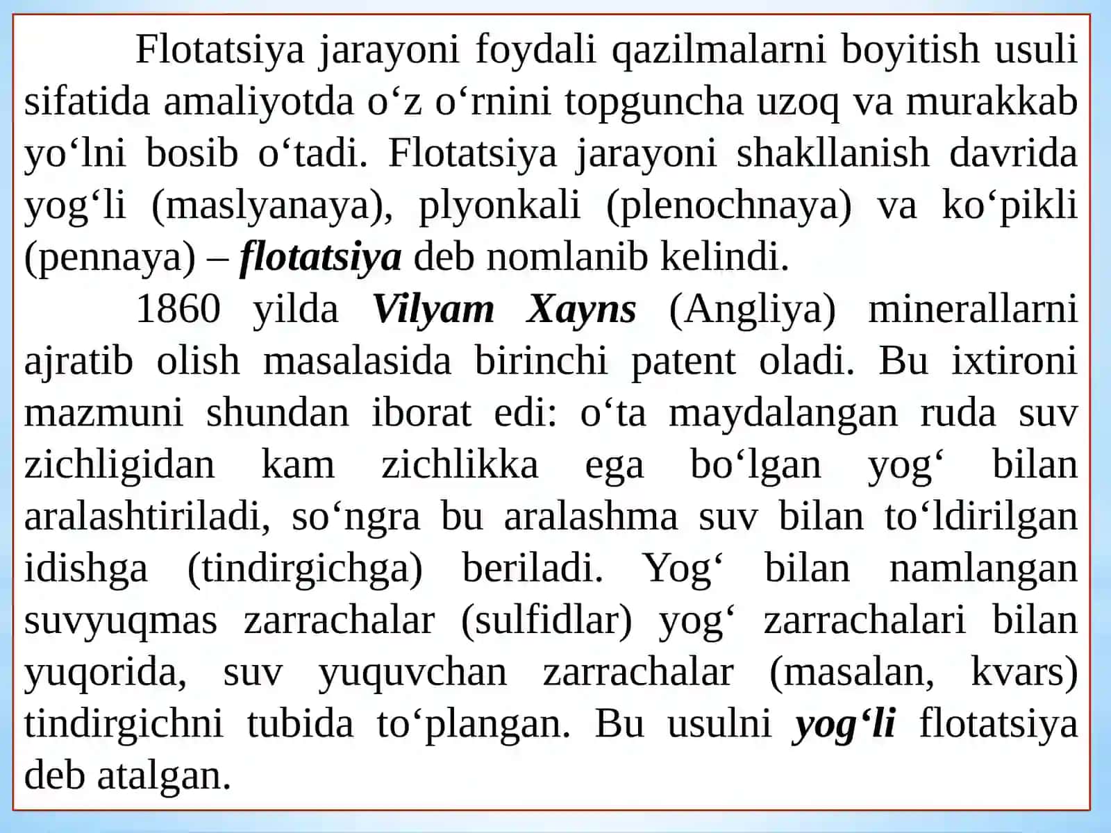 Flotatsiya jarayonining nazariy asoslari 3