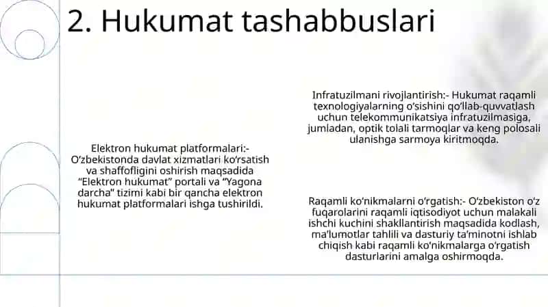 Axborot Texnalogiyalarining O'Zbekistonda Rivojlanishi 3