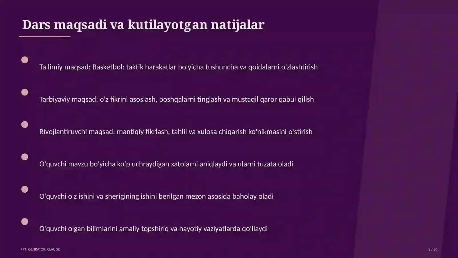 Basketbol: taktik harakatlar (8-sinf) 3