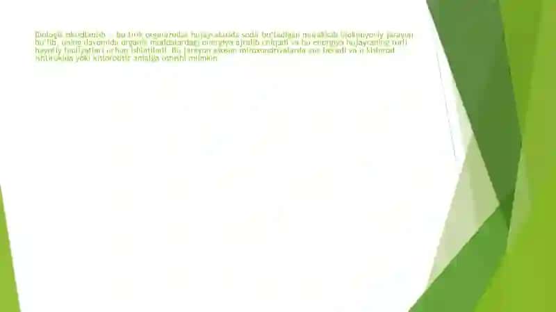BIOLOGIK OKSIDLANISH 3