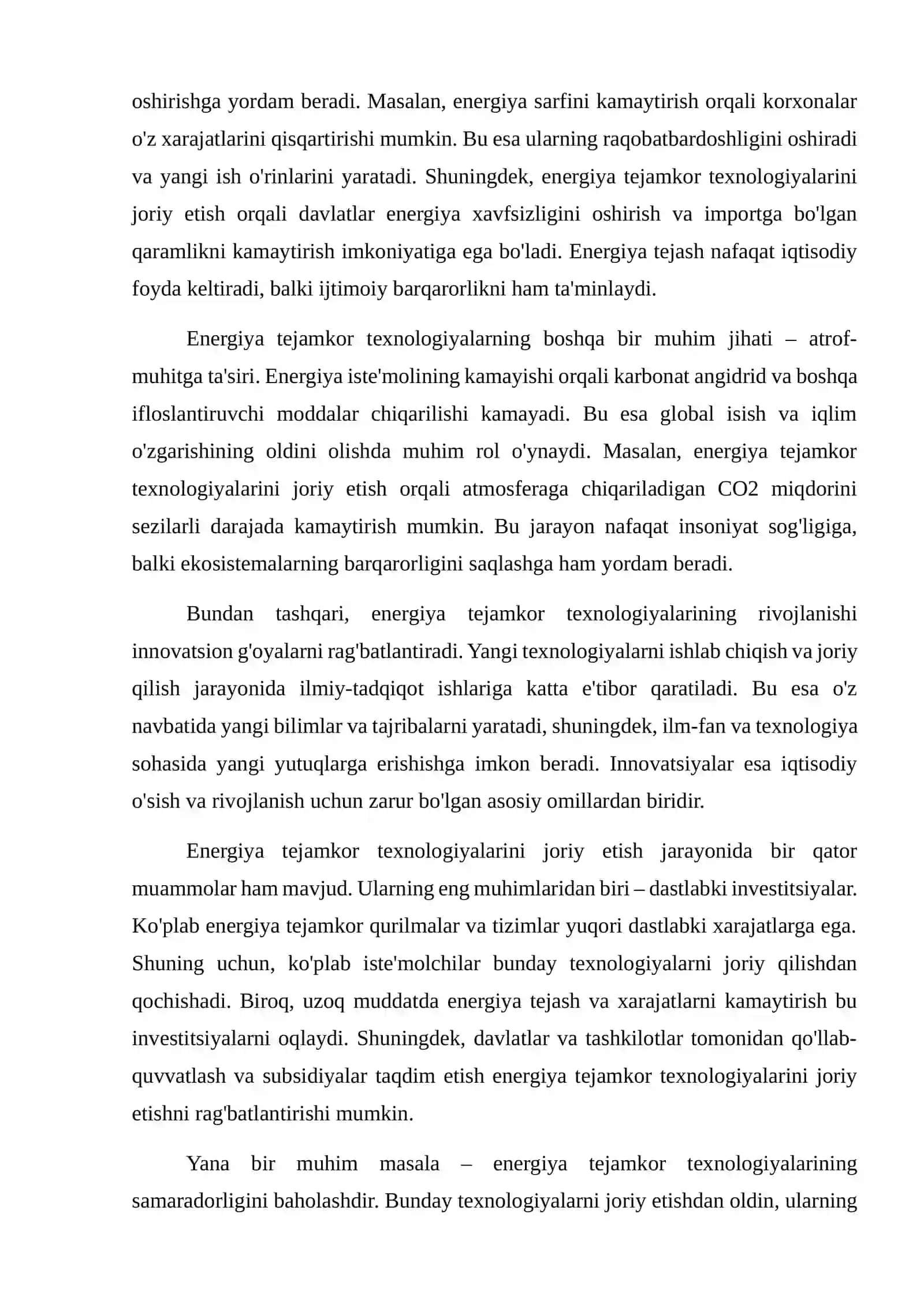 Energiya tejamkor texnologiyalarni taqqoslash 3