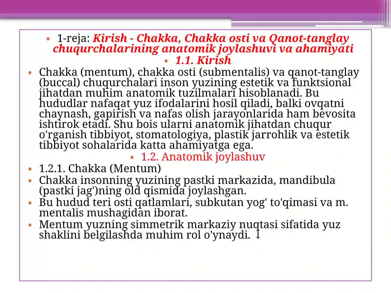 Chakka, Chakkaosti va qanot-tanglaychuqurchalarining anatomik xususiyatlari 3