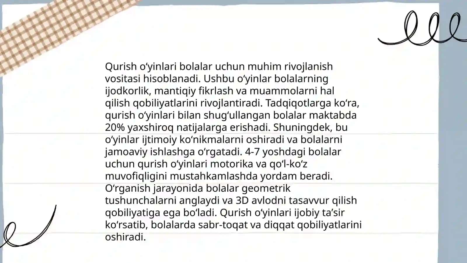 Qurish oʻyinlari asosida mehnatsevarlik tarbiyasi 3