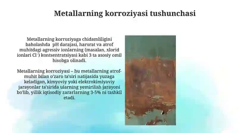Metallarning korroziyasi 3