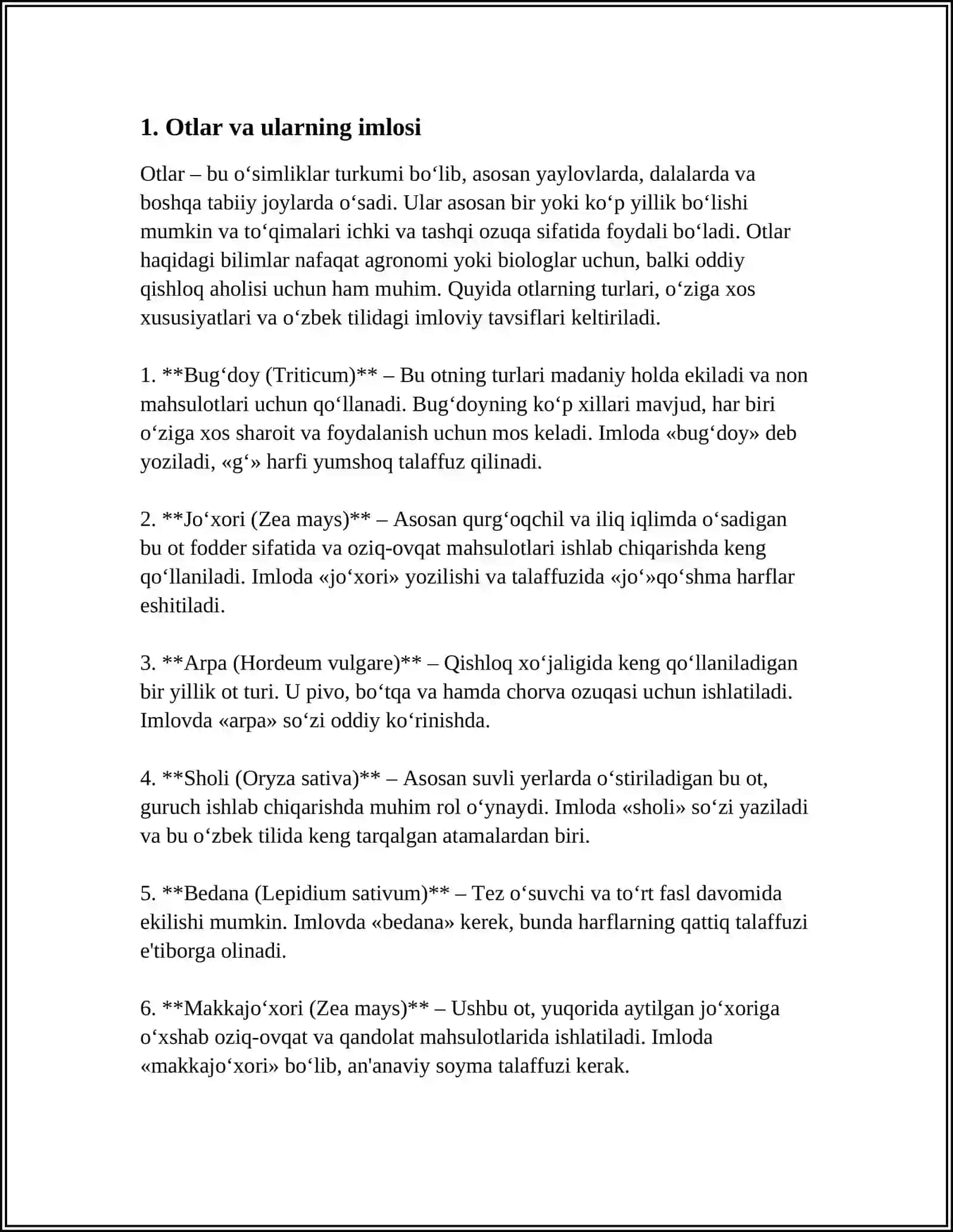 SO‘Z TURKUMLARINI OʻRGANISHDA HOSIL QILINADIGAN ORFOGRAFIK BILIMLAR 3