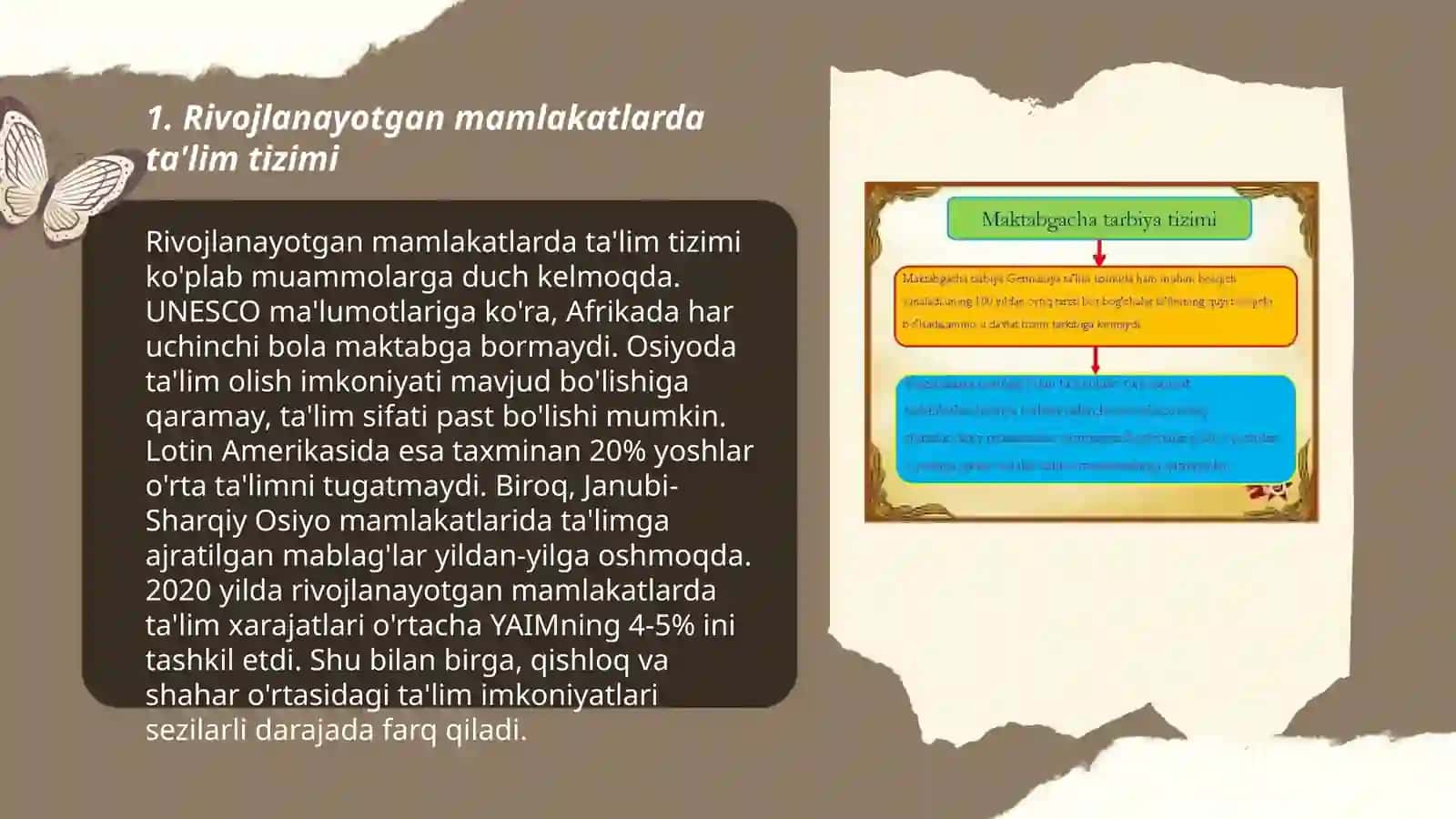 Rivojlanayotgan mamlakatlarda ta'lim tarbiya 3