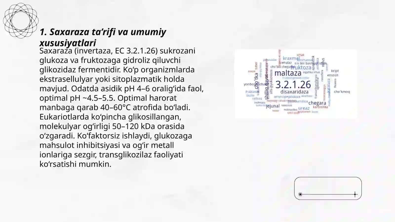 Saxaraza fermenti haqida umumiy tushunchalar 3