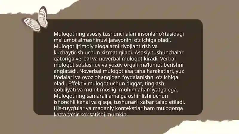 Muloqot va kommunikatsiya by Odina Rahmataliyeva 3