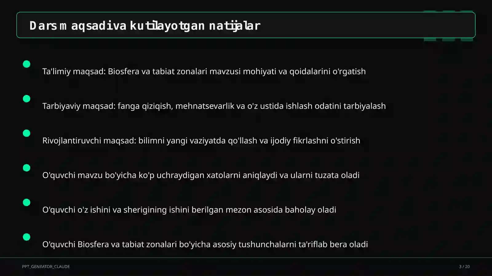 Biosfera va tabiat zonalari (6-sinf) 3