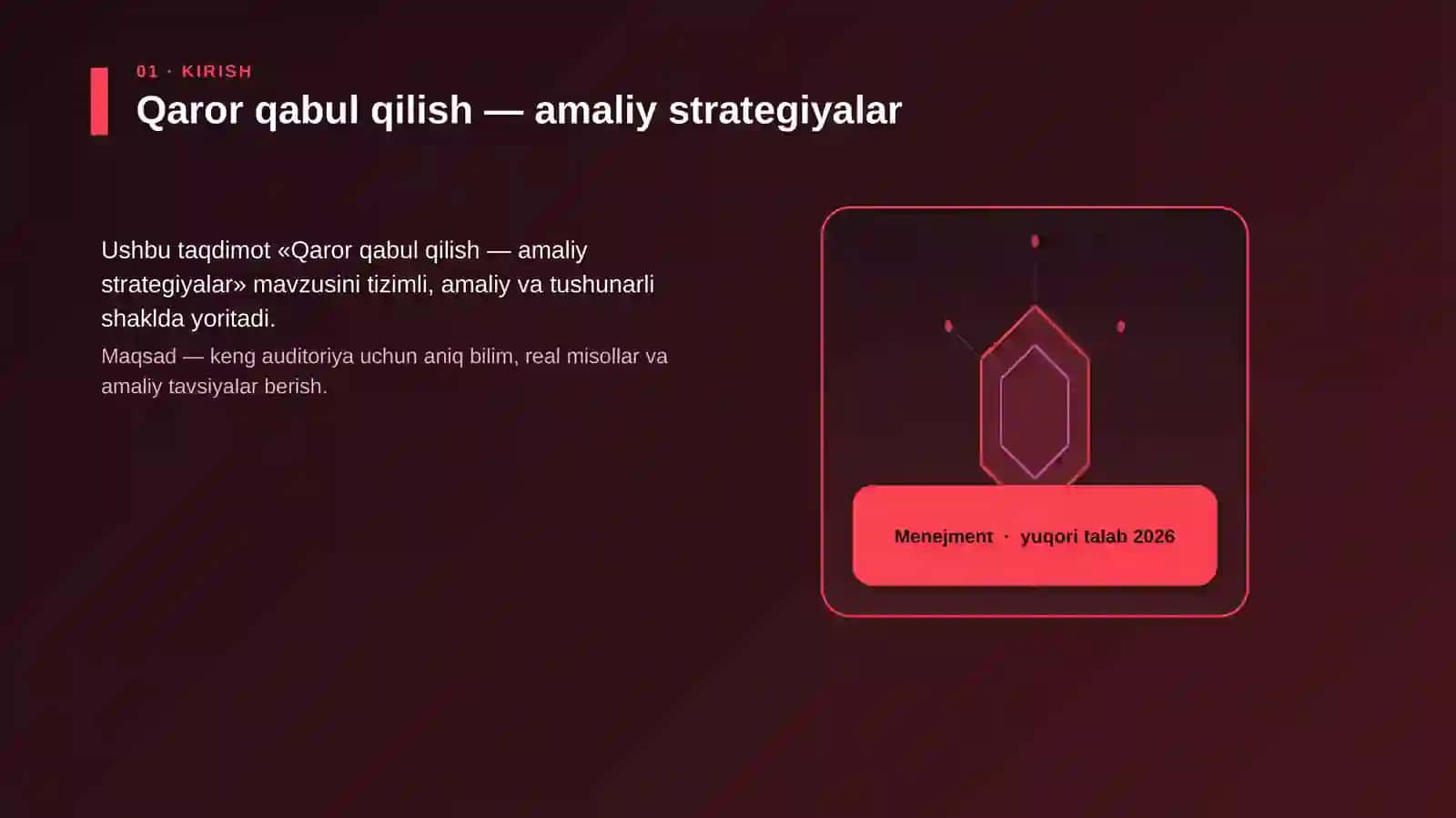 Qaror qabul qilish — amaliy strategiyalar 3
