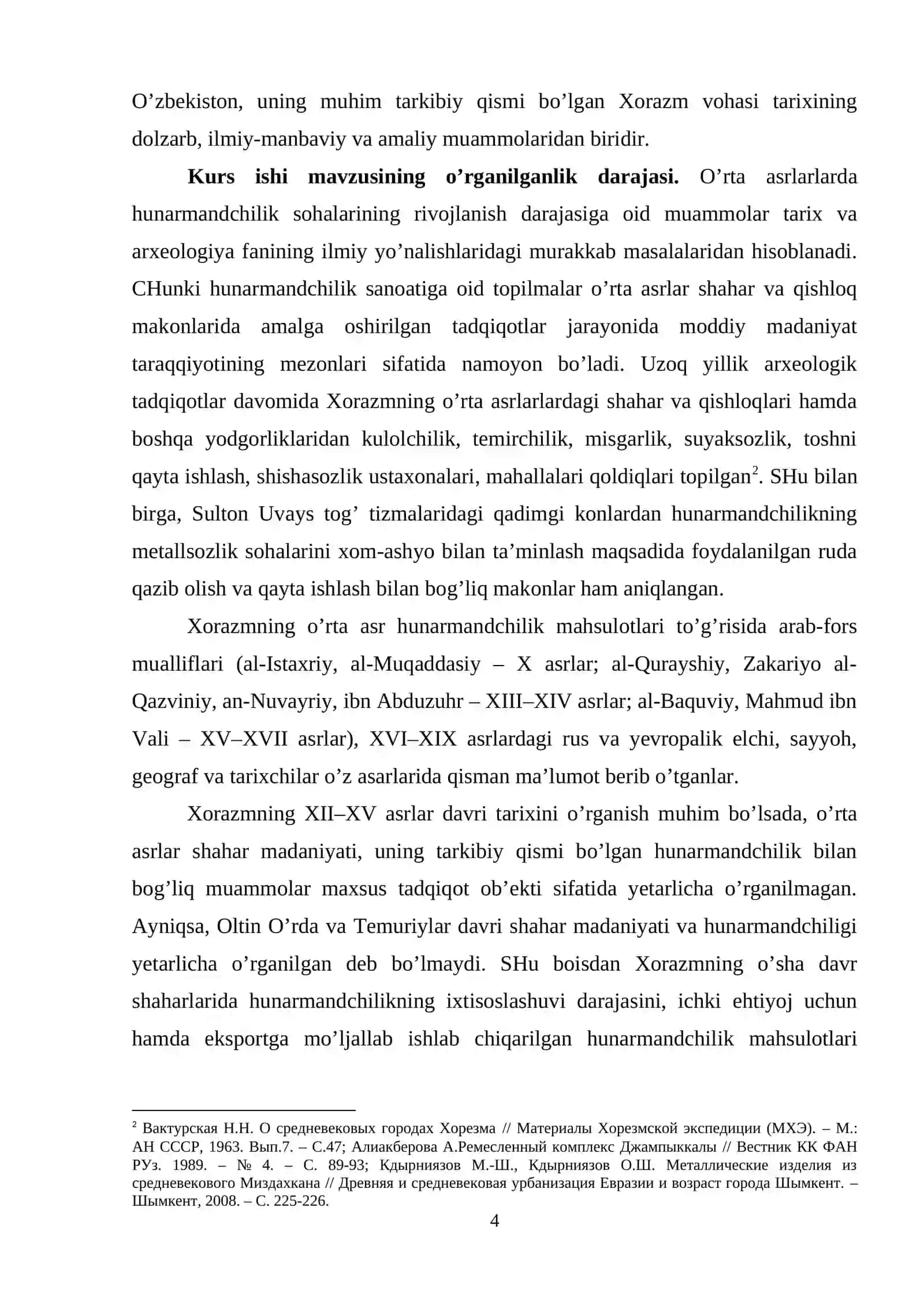 Xorazm vohasida shishasozlik tarixi. (Eng qadimgi davrlardan to XX asrlargacha) 3