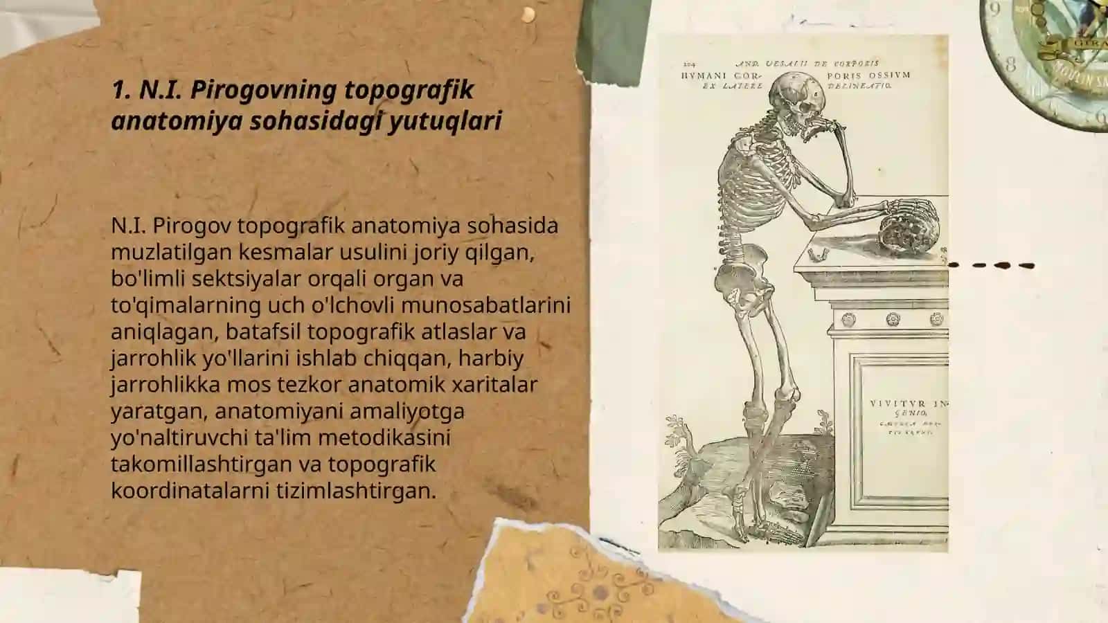 N.I. Pirogov va P.F. Lesgaftning anatomiya rivojiga qo'shgan hissasi 3
