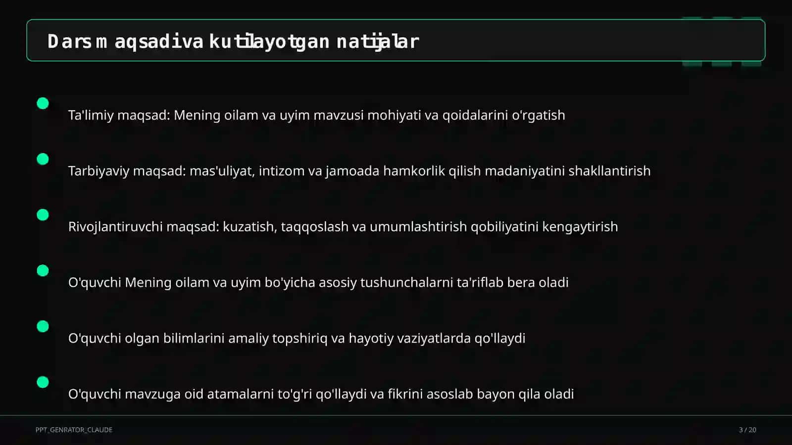 Mening oilam va uyim (1-sinf) 3