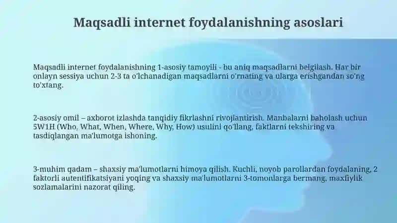 Internettarmog'idan maqsadli foydalanish 3