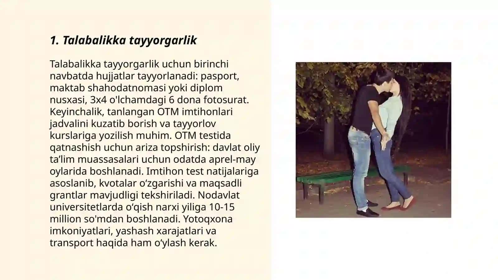 Talabalikka tayyorgarlik 3