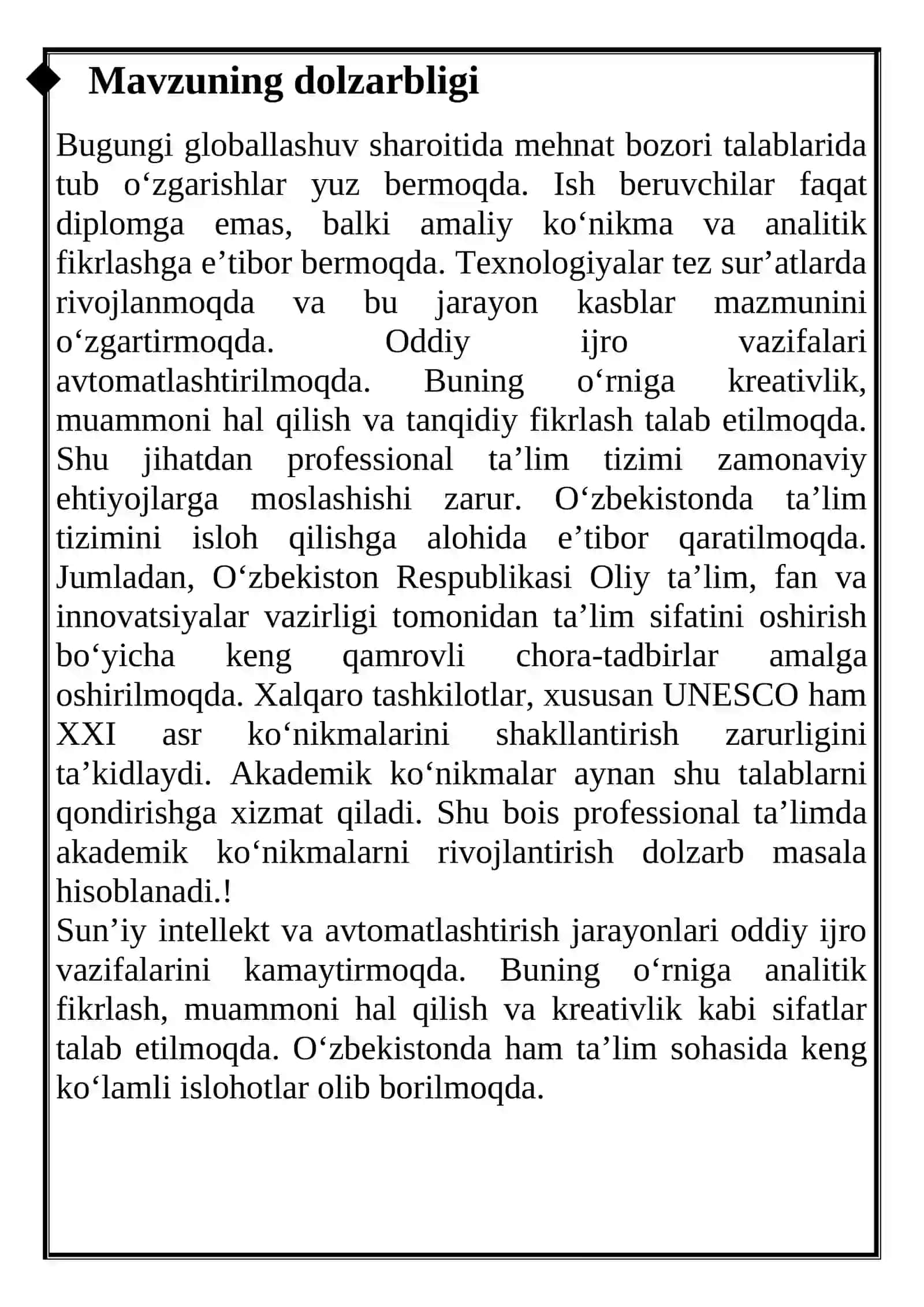 AKADEMIK KO‘NIKMALAR TUSHUNCHASI VA NAZARIY ASOSLARI 3