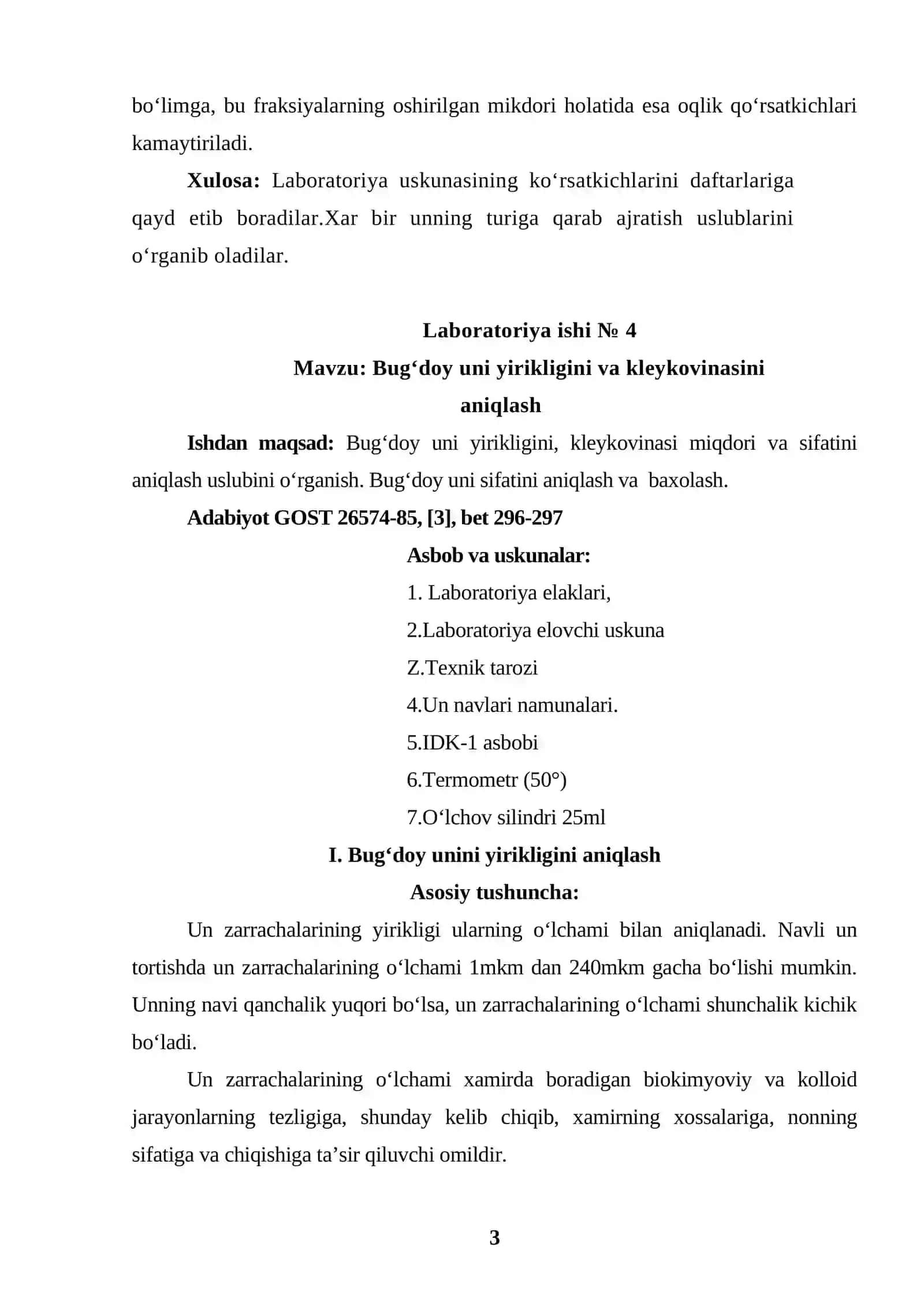 Unning oqligini aniqlash 3