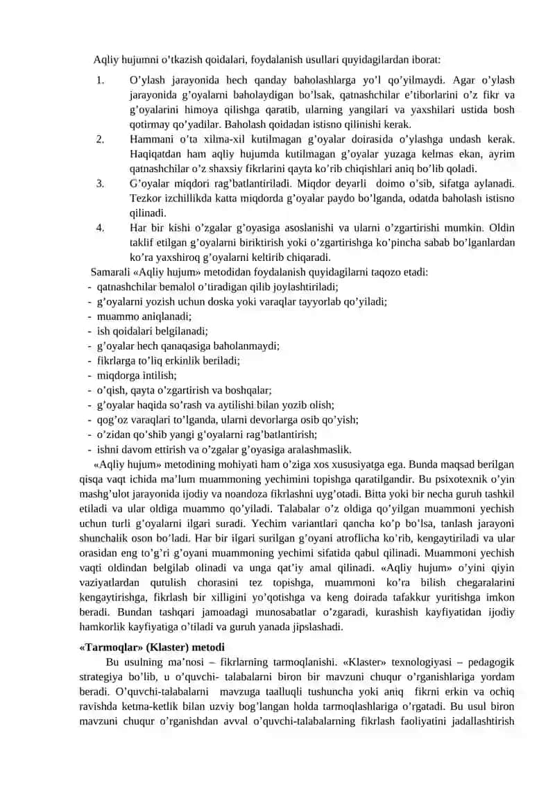 Pedagogik Fikr Tarixi Maktab Amaliyotida O`qituvchi Mahorati Masalalari 3