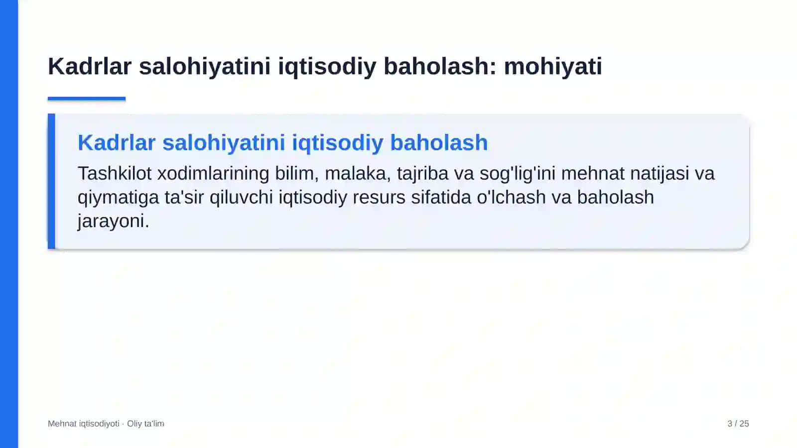 Bolalar turizmida kadrlar salohiyatini iqtisodiy baholash 3