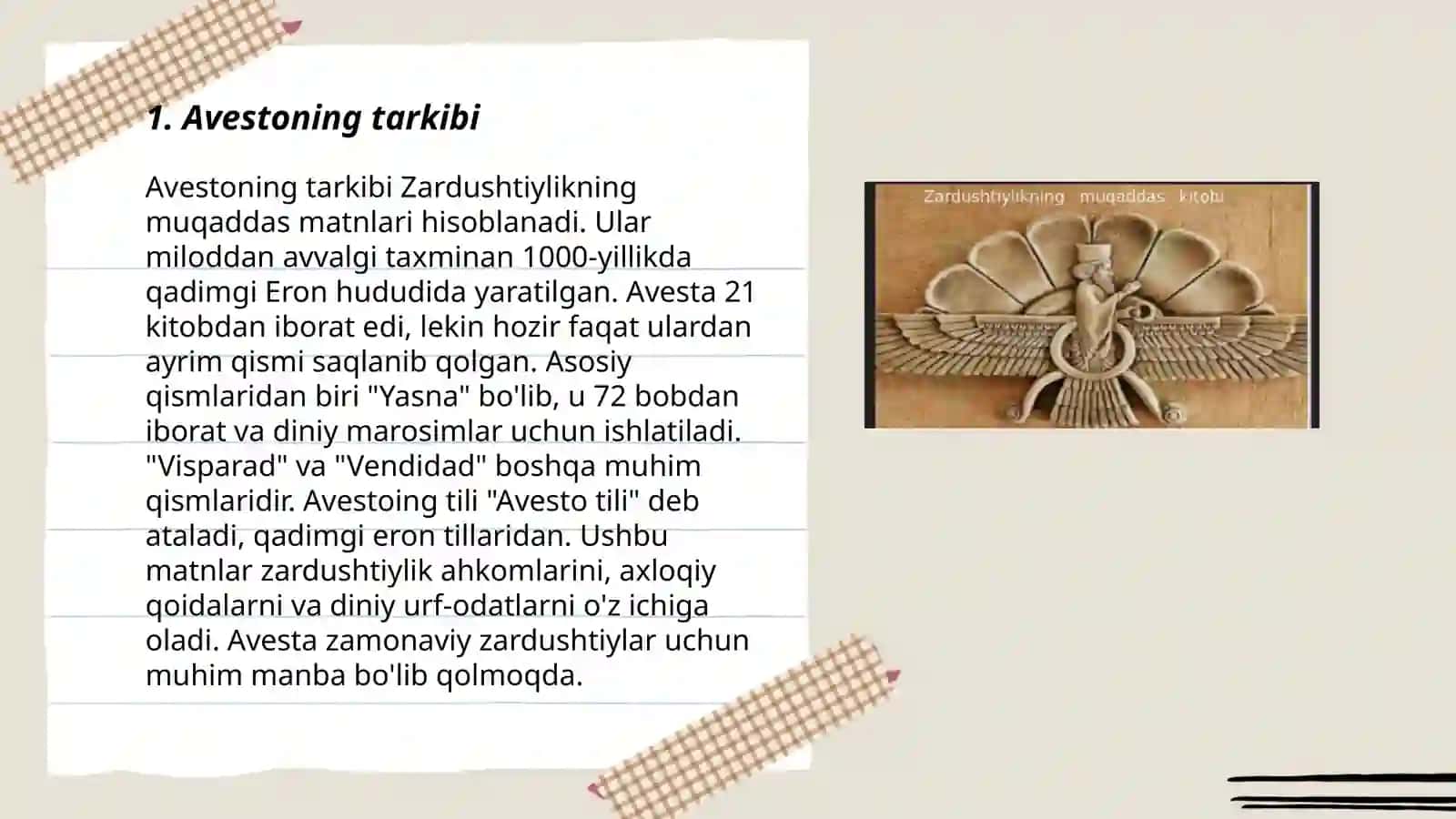 Avesto - eng qadimgi madaniy yozma yodgorligi 3