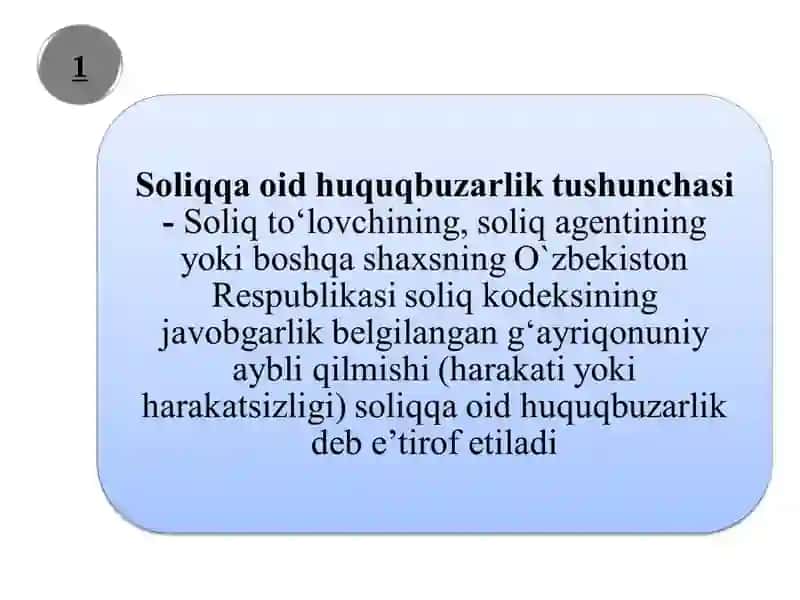 Soliqlar va soliqqa tortish fanidan ma`ruza mashg`uloti 3
