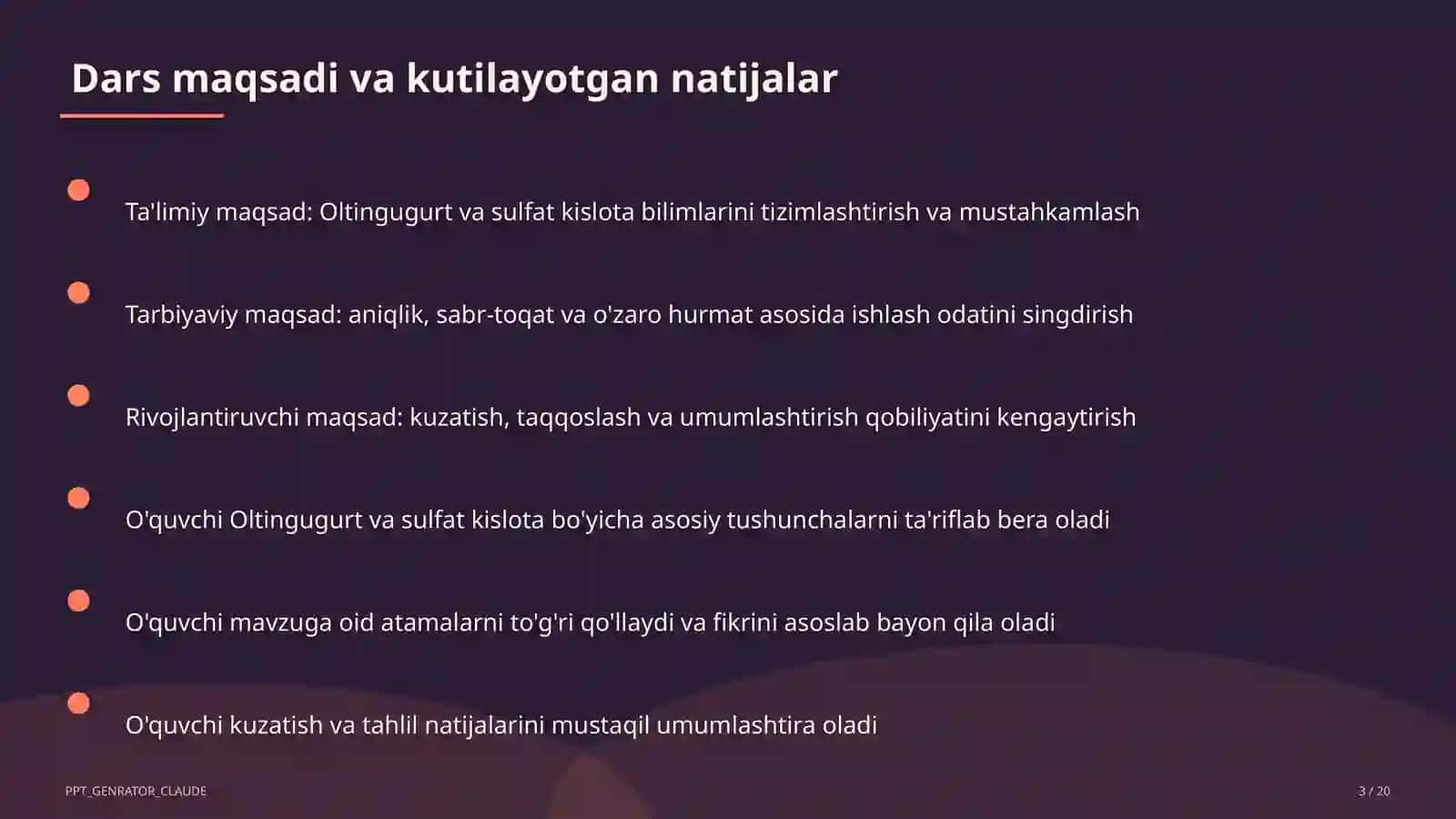 Oltingugurt va sulfat kislota (9-sinf) 3
