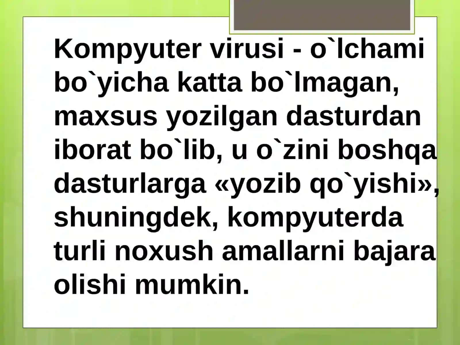 KOMPYUTER VIRUSLARIDAN HIMOYALANISH 3