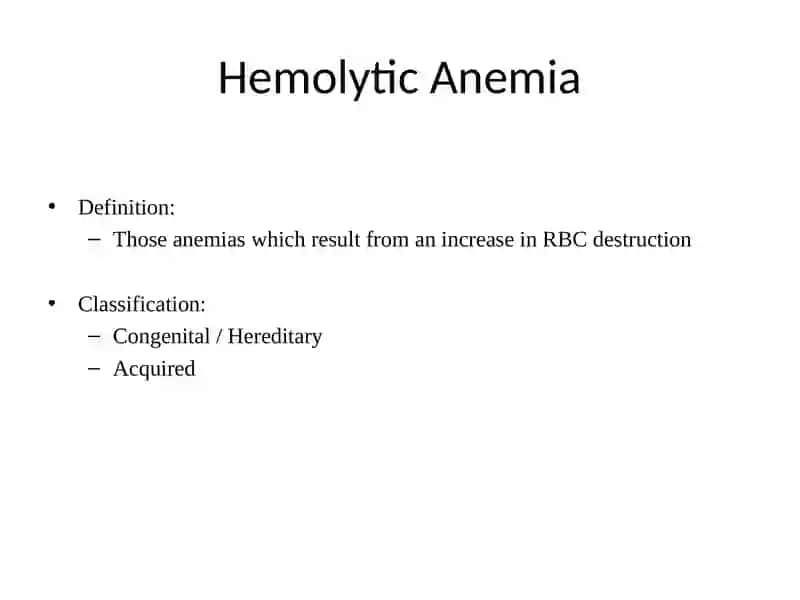 Hemolytic Anemia 3