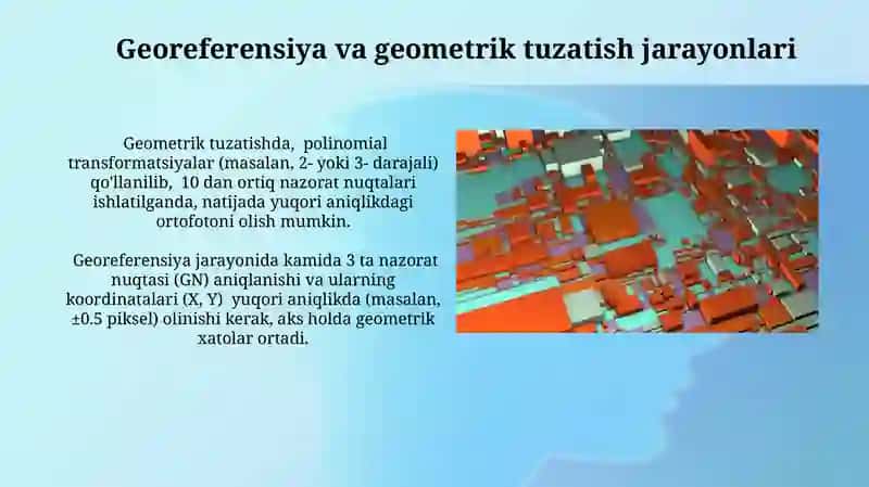 Mozayka modulida ortofotoplan tuzish texnologiyasi 3