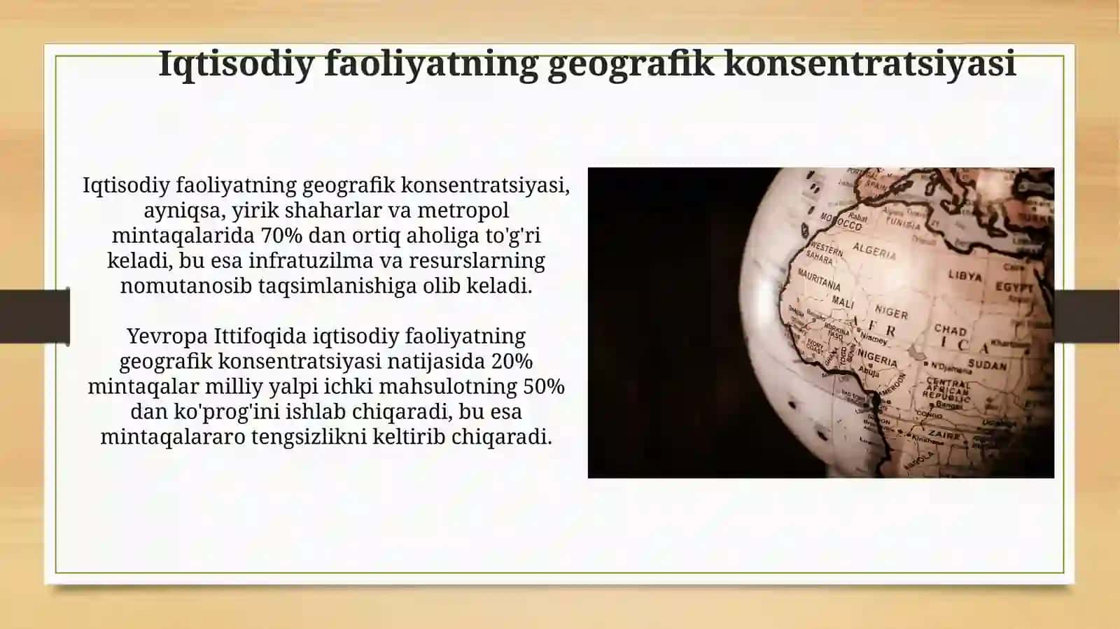 Iqtisodiy geografiyaning gʻarb mamlakatlarida rivojlanishi 3