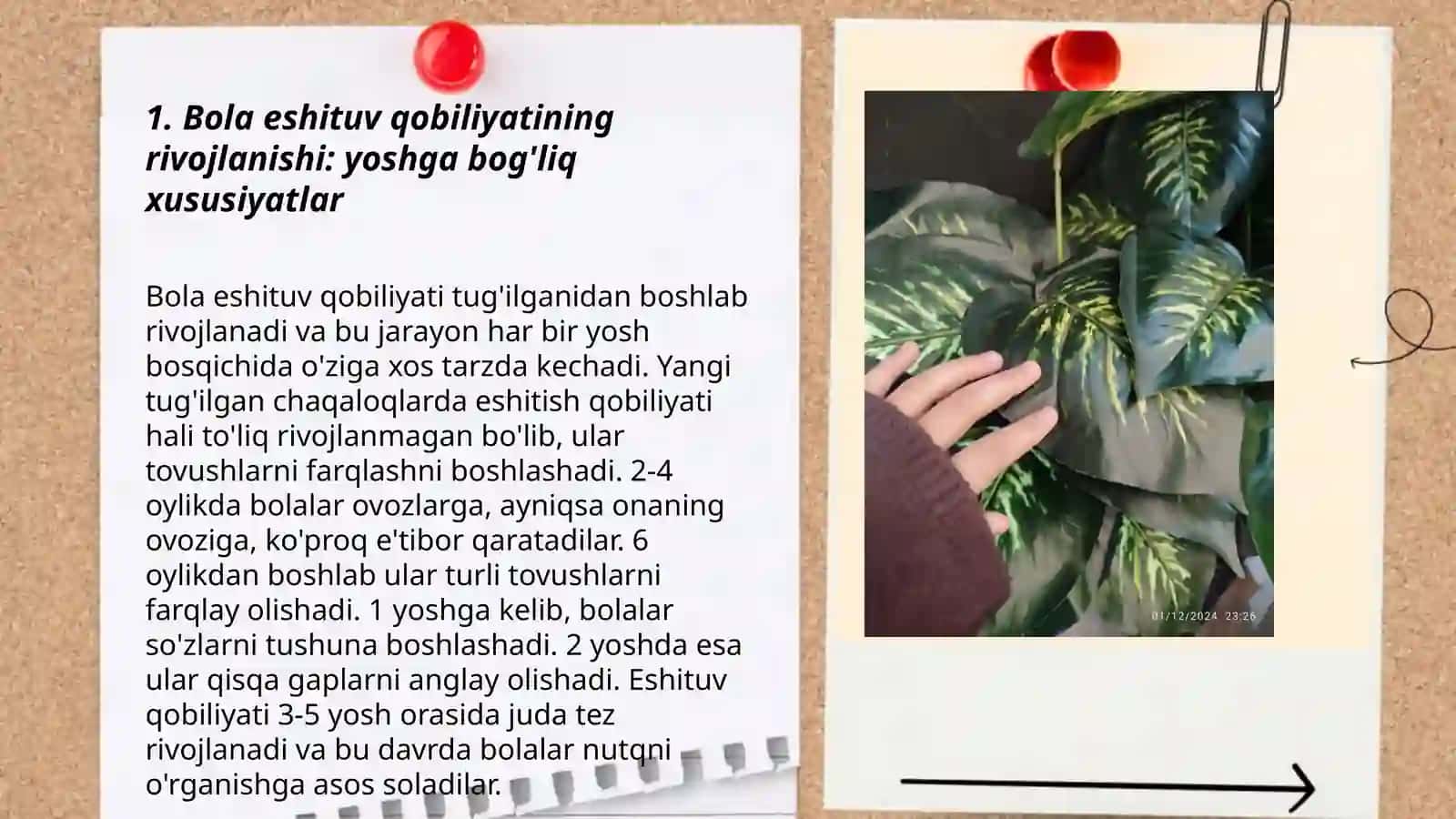Bola eshituv qobiliyati (slux)va ovozini rivojlantirishning ôziga xos xususiyatlari (guruhlar kesmida) 3
