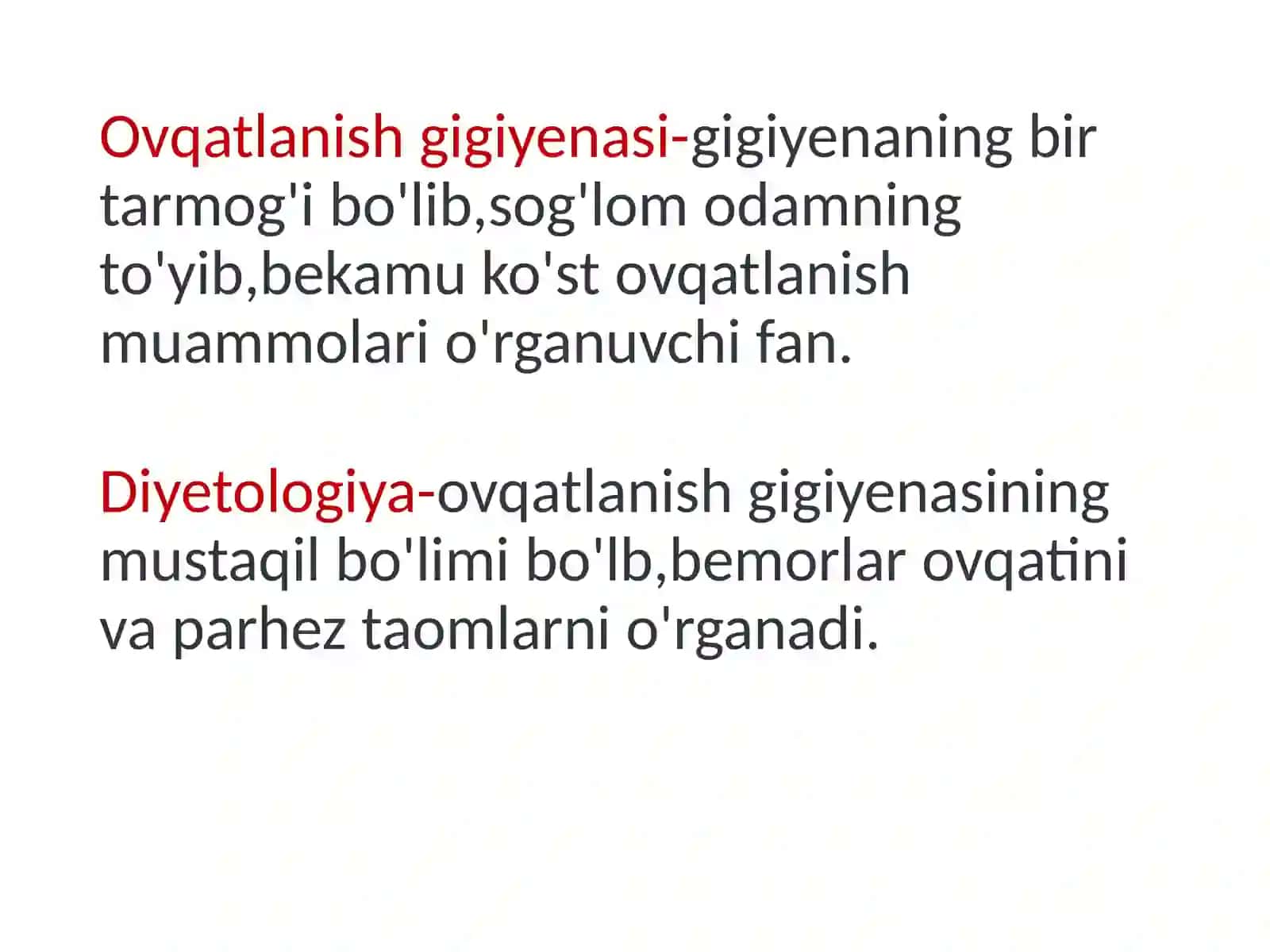 Ovqatlanish Gigiyesi va Gigiyenaning Muhimi 3