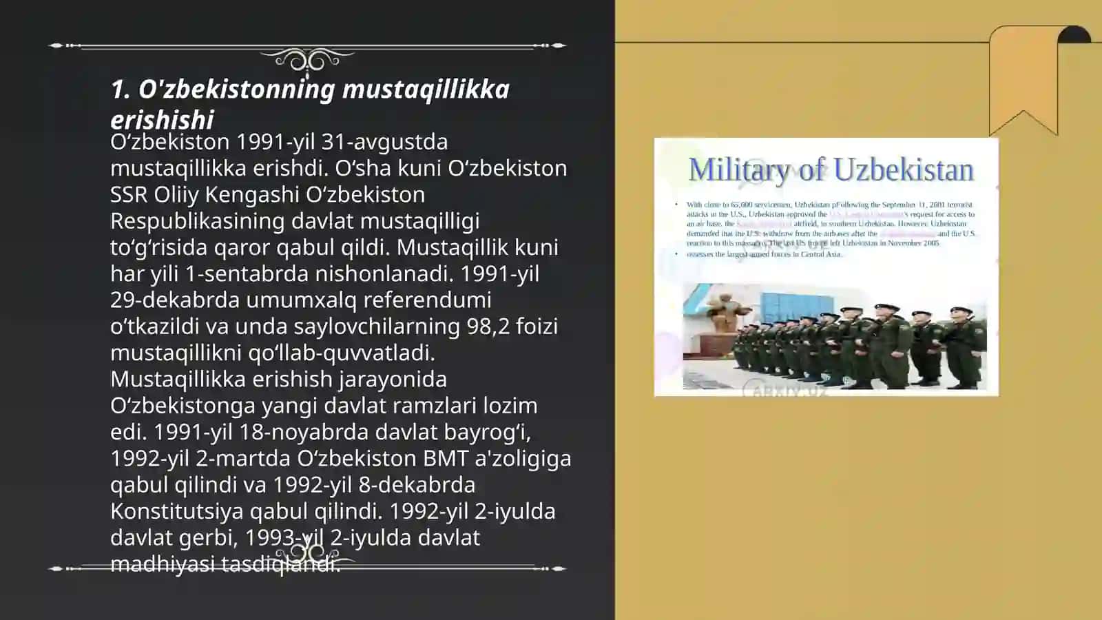 O'zbekistonning eng yangi tarixi 3