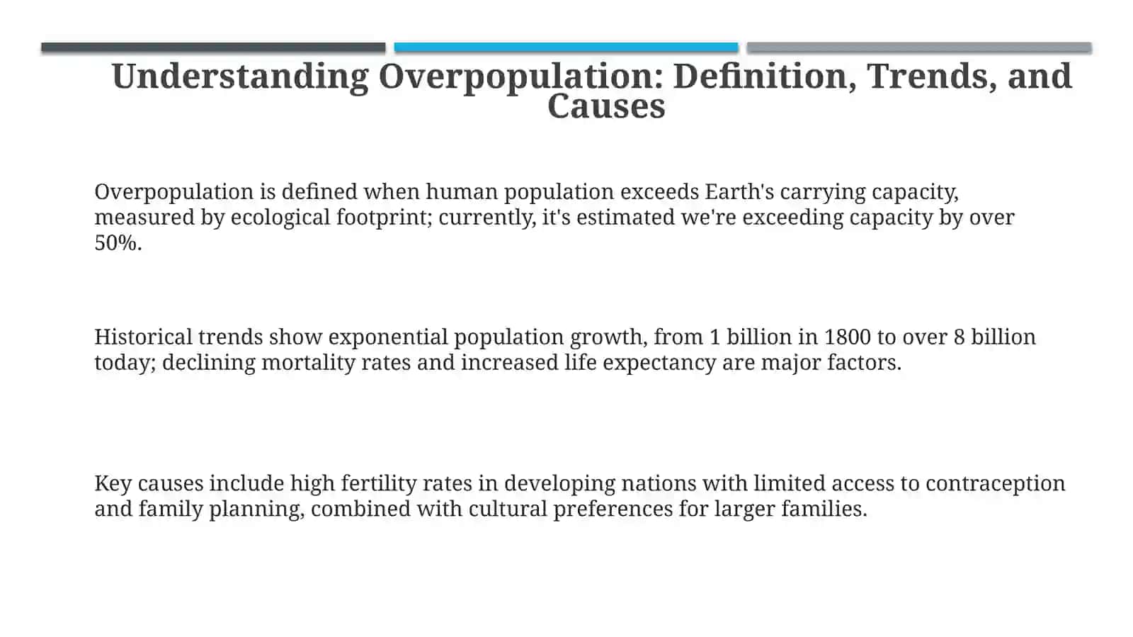 Overpopulation 3