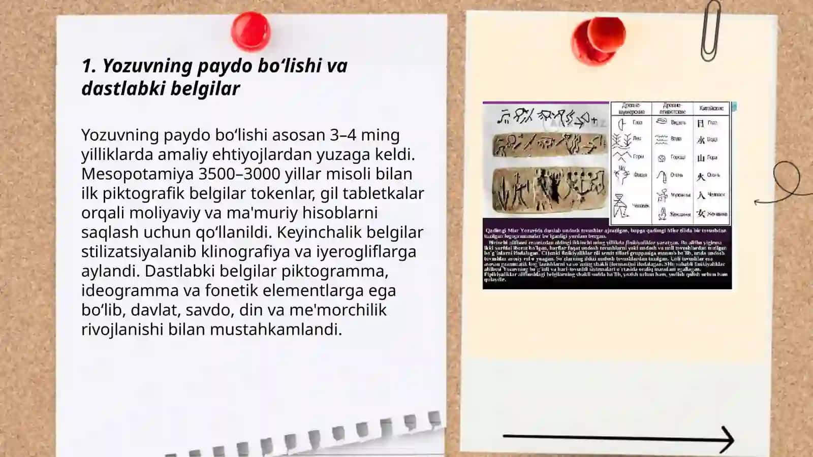 Yozuv va uning tarixiy omillari 3