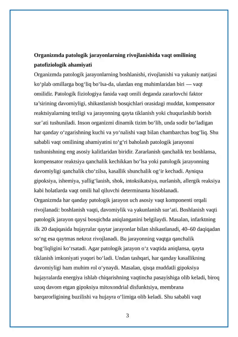 Vaqt omilining tibbiyotdagi ahamiyati 3