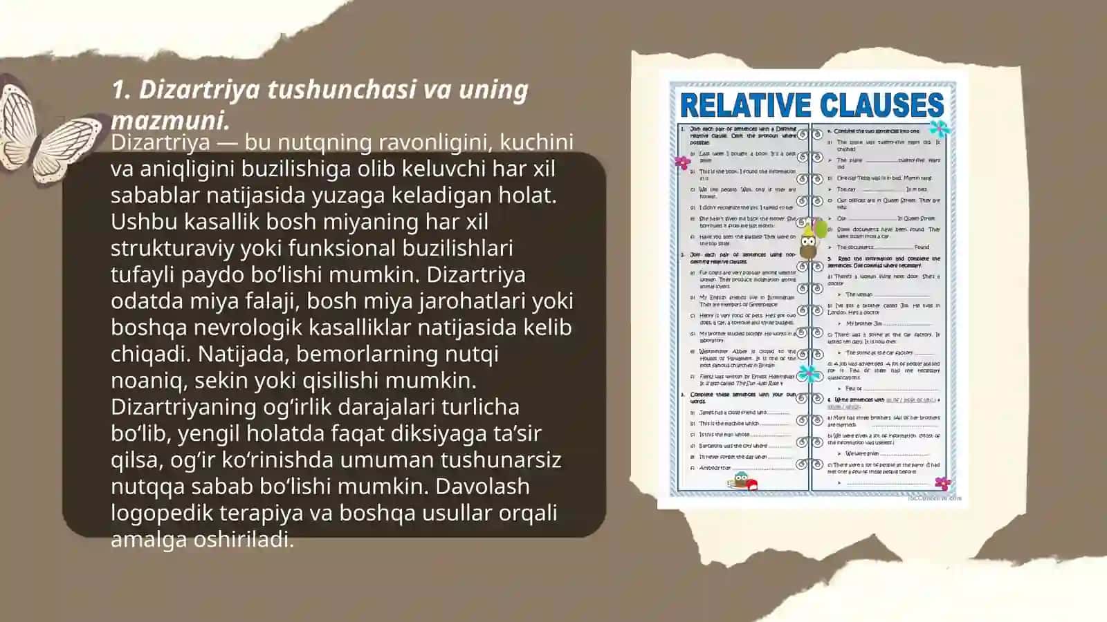 Dizartriyada nutqiy va nonutqiy buzilishlar va ularning tasnifi 3