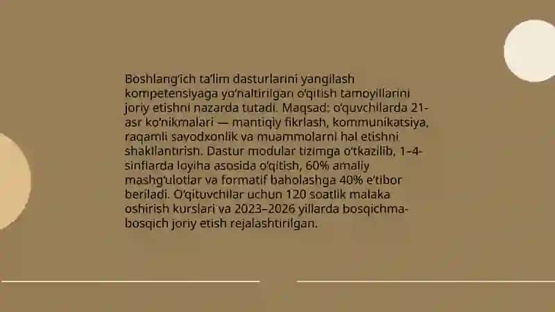 Boshlang‘ich umumiy o‘rta va profesional ta‘lim o‘zgarishlari 3